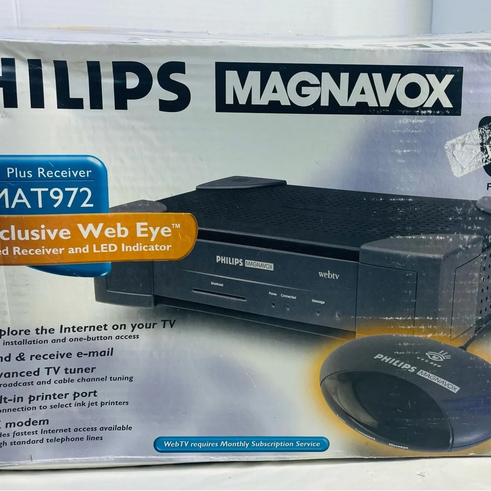 Philips Magnavox Internet WebTV Terminal MAT972 Complete System w/box